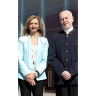 Jesús López Cobos y la consejera de Cultura, Alicia García.