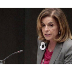 Ana Botella, en el pleno municipal del pasado jueves, en la que se aprobaron los presupuestos del 2012.