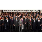 Foto de familia de los participantes en la presentación de la campaña.