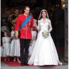 La reina Sofía de España llega a la abadía de Westminster.
