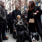 Manuela Carmena llega a un acto público en Madrid en medio de la vorágine por la crisis desatada en Podemos. KIKO HUESCA