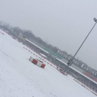 La nieve impidió celebrar la carrera en el circuito de Lonato. DL