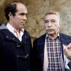 El principal investigado, junto a su representante legal, Marcos García Montes. MARCIANO PÉREZ