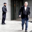 Manuel Cobo, a su salida de la Audiencia Nacional tras declarar por el caso Lezo.