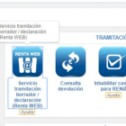 Acceso a Renta Web en el portal de la Agencia Tributaria.