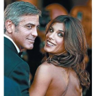 Clooney y Canalis, en la Mostra de Venecia del 2009.