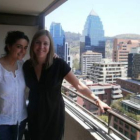 Patricia Folgueral, a la derecha, junto a su amiga Carolina Yepes.