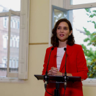 La presidenta de la Comunidad de Madrid y candidata del PP a la reelección, Isabel Díaz Ayuso. CHEMA MOYA