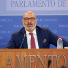 Alejandro Hernández, portavoz en el Parlamento andaluz de Vox Andalucía.