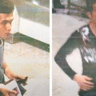 Imagen facilitada por la policía malasia de los dos iranís que embarcaron con pasaportes falsos; a la izquierda Eouria Nour Mohammad Mehrdiad, de 19 años, y a la derecha, el segundo pasajero, sin identificar.