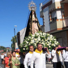 Una imagen de la procesión en honor a la Soledad celebrada ayer en Camponaraya.