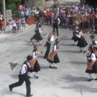Los danzantes de Guímara, en la inauguración del monolito.