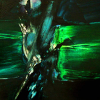 Imagen de una de las obras de Viola que expone la galería leonesa Ármaga.