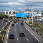 Estado de la circulación en la A1, carretera de Burgos, en sentido salida (d) de Madrid. LUCA PIERGIOVANNI