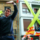 El candidato de Ciudadanos, Albert Rivera, ofreció un mitin electoral en Renteria. JAVIER ETXEZARRETA