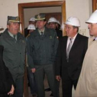 Francisco Álvarez, en el interior de uno de los edificios del cuartel de Almanza