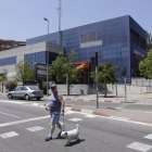 Comisaría de Badalona en la que trabajaba el agente.
