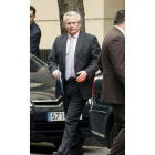 Garzón, ayer a la salida de la Audiencia Nacional.