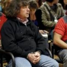 El Solitario, dentro de la sala de la Audiencia Provincial de Navarra