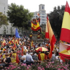 Manifestación por la unidad de España celebrada en Barcelona. /