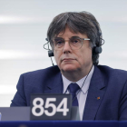 Puigdemont, en el parlamento Europeo. EFE