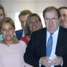 Los nuevos consejeros, a su llegada todos juntos.