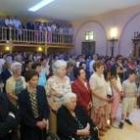 Más de 200 personas inauguraron la iglesia de Viloria