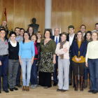 El alcalde de San Andrés, Gregorio Chamorro, con los participantes europeos del proyecto.