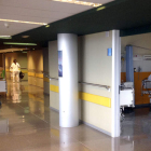 La planta 12, ayer, tras el repunte de ingresos por la gripe