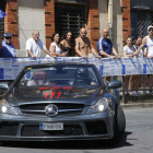 La exhibición llenó de espectadores las calles de Astorga. RAMIRO