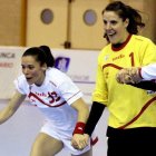 Caño y Cristina celebran el billete al Mundial de Serbia.