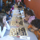 La categoría alevín durante un momento de su participación en esta primera jornada.