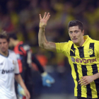 Cristiano Ronaldo, impotente, tras perder en Dortmund por 4-1 y decir prácticamente adiós a la Champions.