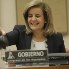 Fátima Báñez abrió las comparecencias en la comisión del Pacto de Toledo, la semana pasada.