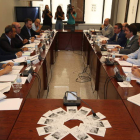 La Comisión de Gestión se celebró ayer en la delegación territorial de la Junta en León. RAMIRO
