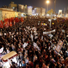 Manifestación por las medidas de Erdogan contra Siria.