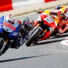 Lorenzo, Pedrosa y Márquez. Los ‘mosqueteros’ de MotoGP demostraron en el GP de Cataluña que el Mundial es cosa de tres.