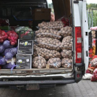 Un cargamento de patatas en un mercado de Varsovia (Polonia), este jueves.