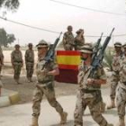 La Brigada Plus Ultra, durante el acto de traspaso de mando de la unidad Inse III en Diwaniya