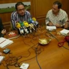 Valderas y Chamorro, en la rueda de prensa en la que UPL anunció su nueva postura sobre el agua