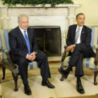 El primer ministro israelí Benjamin Netanyahu se entrevistó ayer con el presidente de EE.UU., Barack