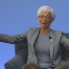 Christine Lagarde el jueves en Londres.