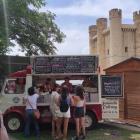 Un food truck en la pasada edición del Castle Food de Valencia de Don Juan. DL
