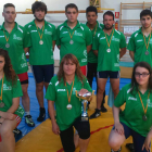 Campeones del Clolda con los trofeos ganados en Burgos.