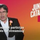 La campaña virtual de Puigdemont desde Bruselas.