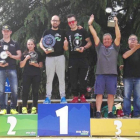 Emilio y Asel en lo más alto del podio del Rallysprint de Arenas. DL