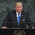El presidente de EEUU, Donald Trump, se dirige a la Asamblea General de la ONU.