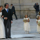 La boda de la hija de José María Aznar, en el año 2002 en el Escorial.