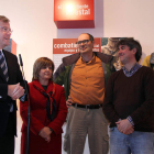 Antonio Silván y Joaquín Ramírez, con los otros dos coordinadores de máster de incendios.