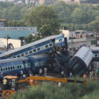 Accidente de tren en la región india de Uttar Pradesh.